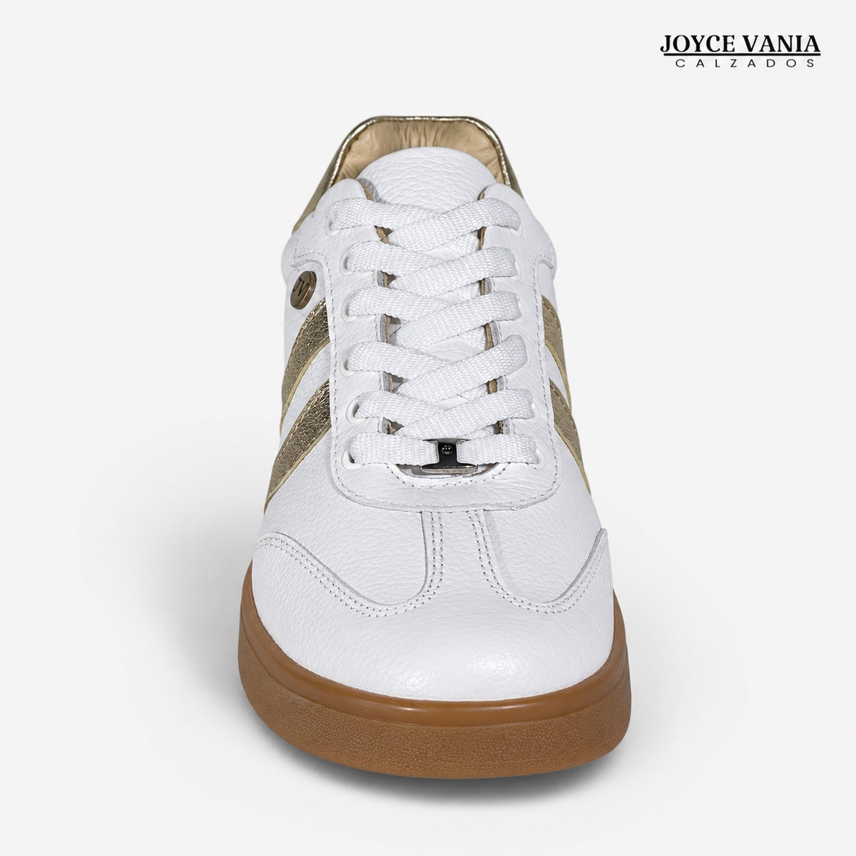 Zapatillas Urbanas de Cuero Mujer Ivonne Blanco