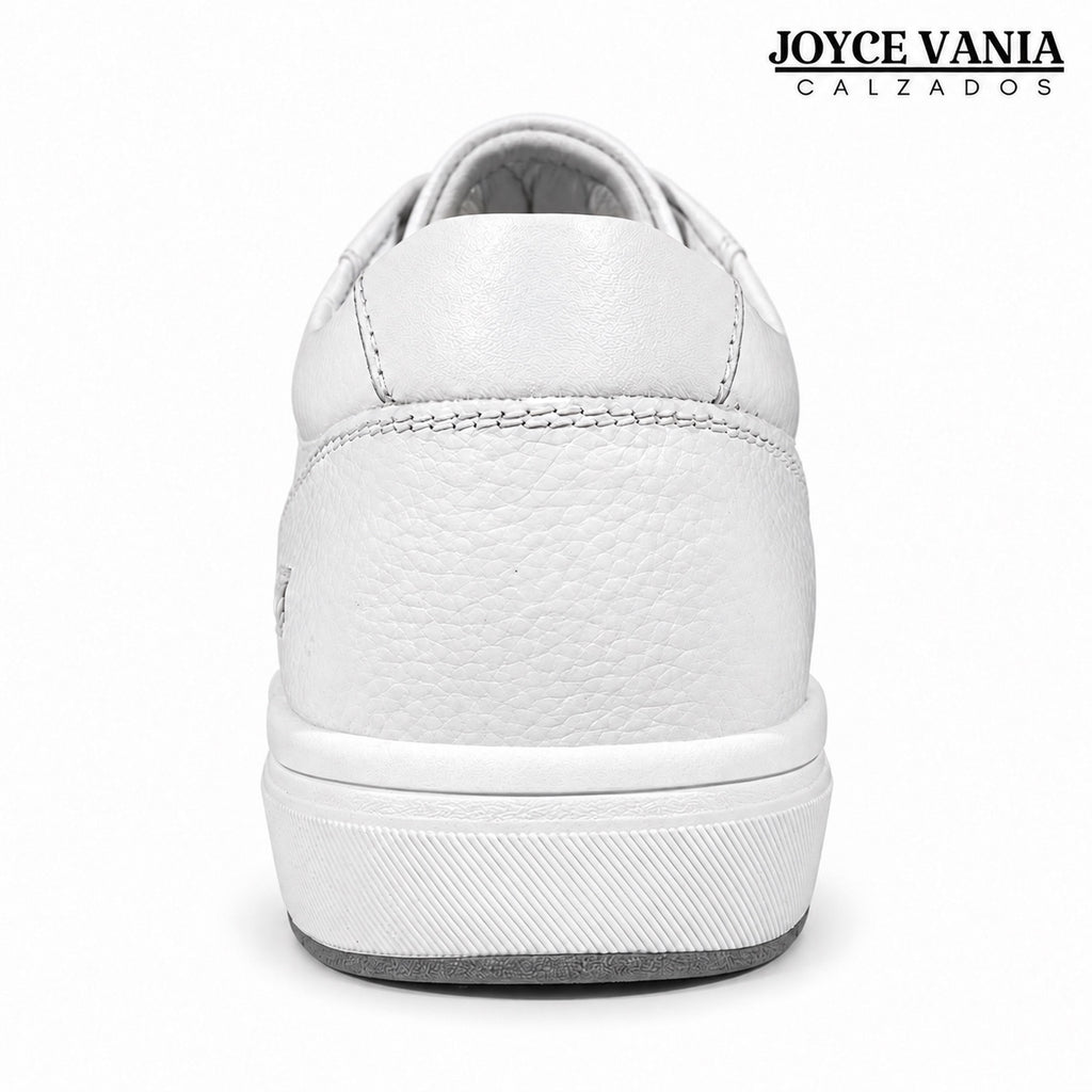 Zapatillas Urbanas de Cuero Mujer Noelia Blanco