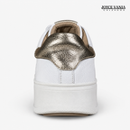 Zapatillas Urbanas Mujer de Cuero Bruna Blanco