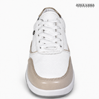 Zapatillas Urbanas de Cuero Mujer Esencia blanco