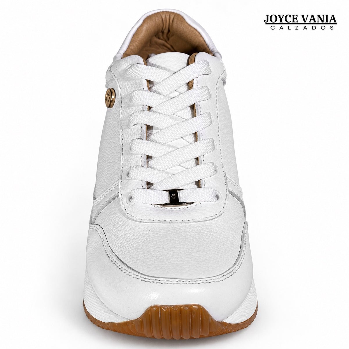 Zapatillas Urbanas Mujer de Cuero Conny Blanco