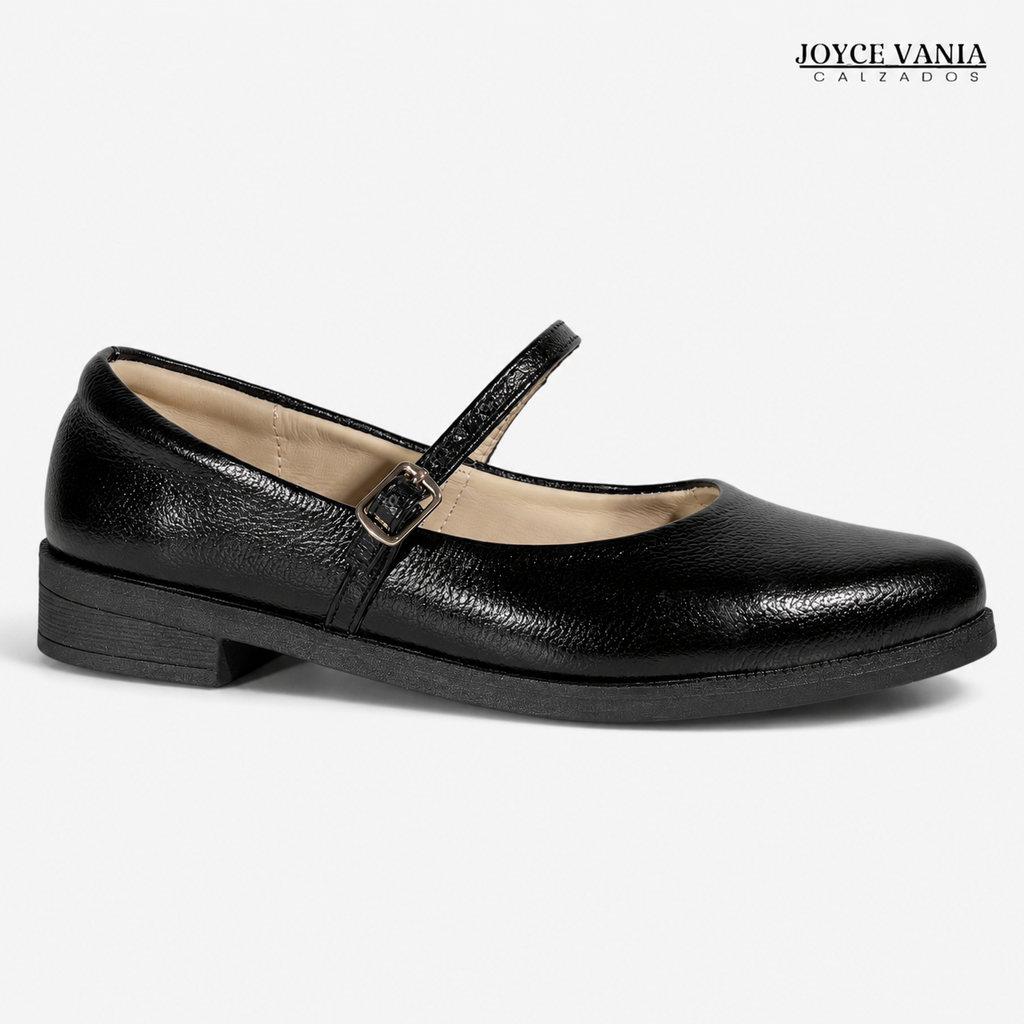 Zapatillas Urbanas de Cuero Mujer Sandra negro