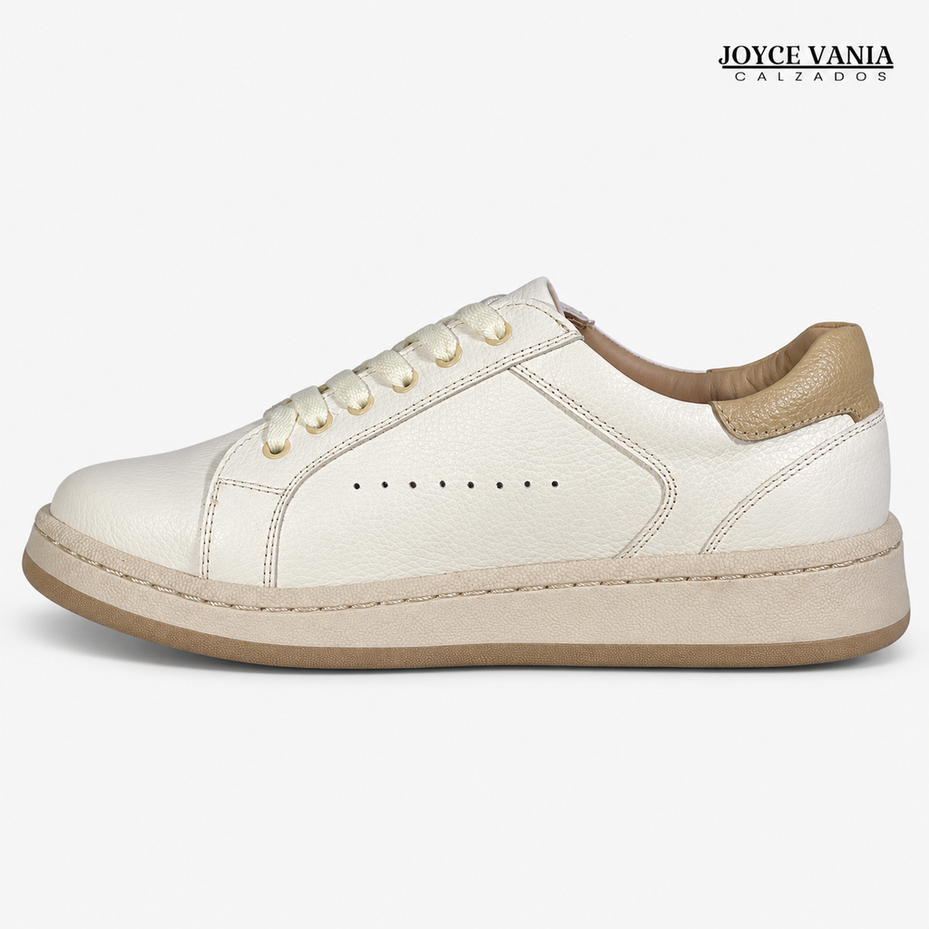 Zapatillas Urbanas de Cuero Sorella Hueso