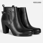 Botines Mujer de Cuero Wendy negro