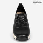 Zapatillas Urbanas de Cuero Mujer Kelly negro