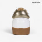Zapatillas Urbanas de Cuero Mujer Ivonne Blanco