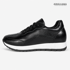 Zapatillas Urbanas de Cuero Mujer Cadencia negro