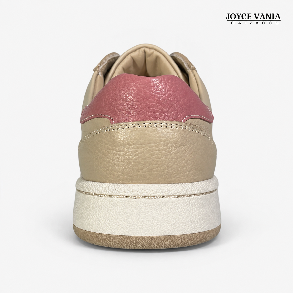 Zapatillas Urbanas de Cuero Sorella Beige
