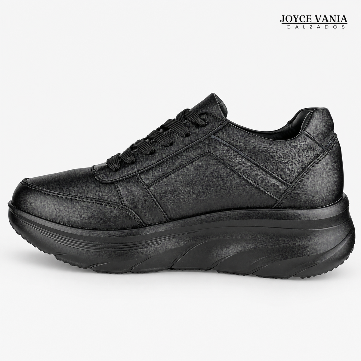 Zapatillas Urbanas Mujer de Cuero Ibeth Negro