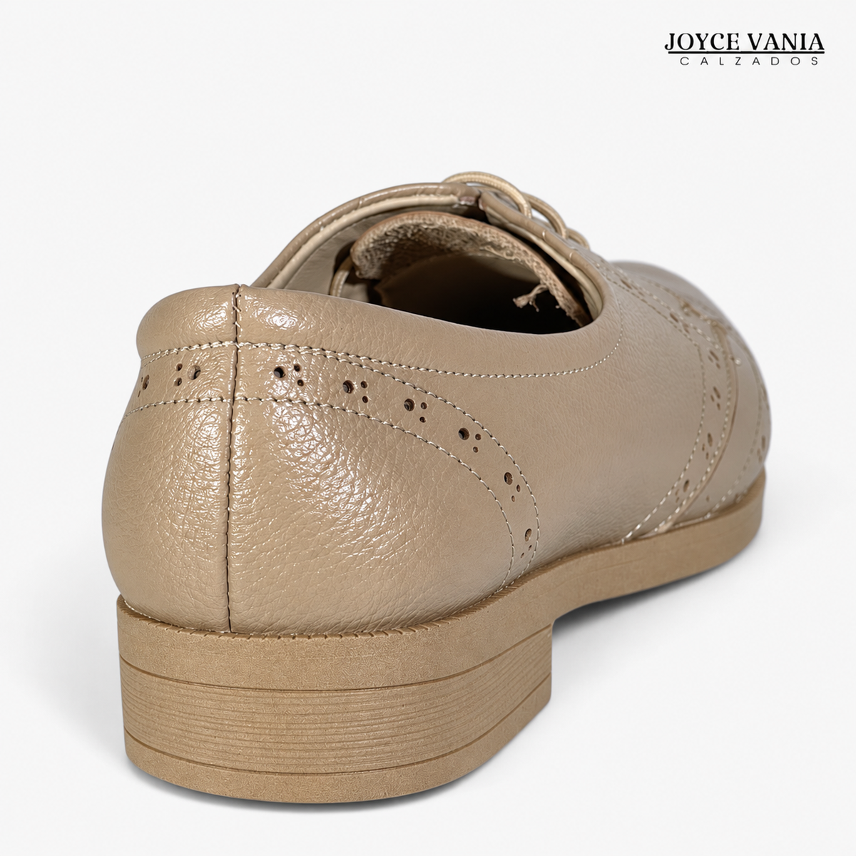 Zapatillas Urbanas de Cuero Mujer Jane beige