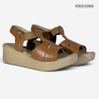 Sandalias de Cuero Mujer Solana miel