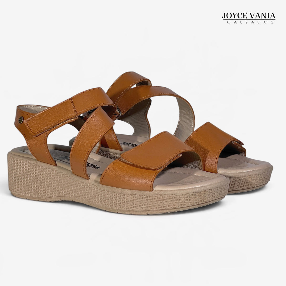 Sandalias de Cuero Mujer Ambar miel