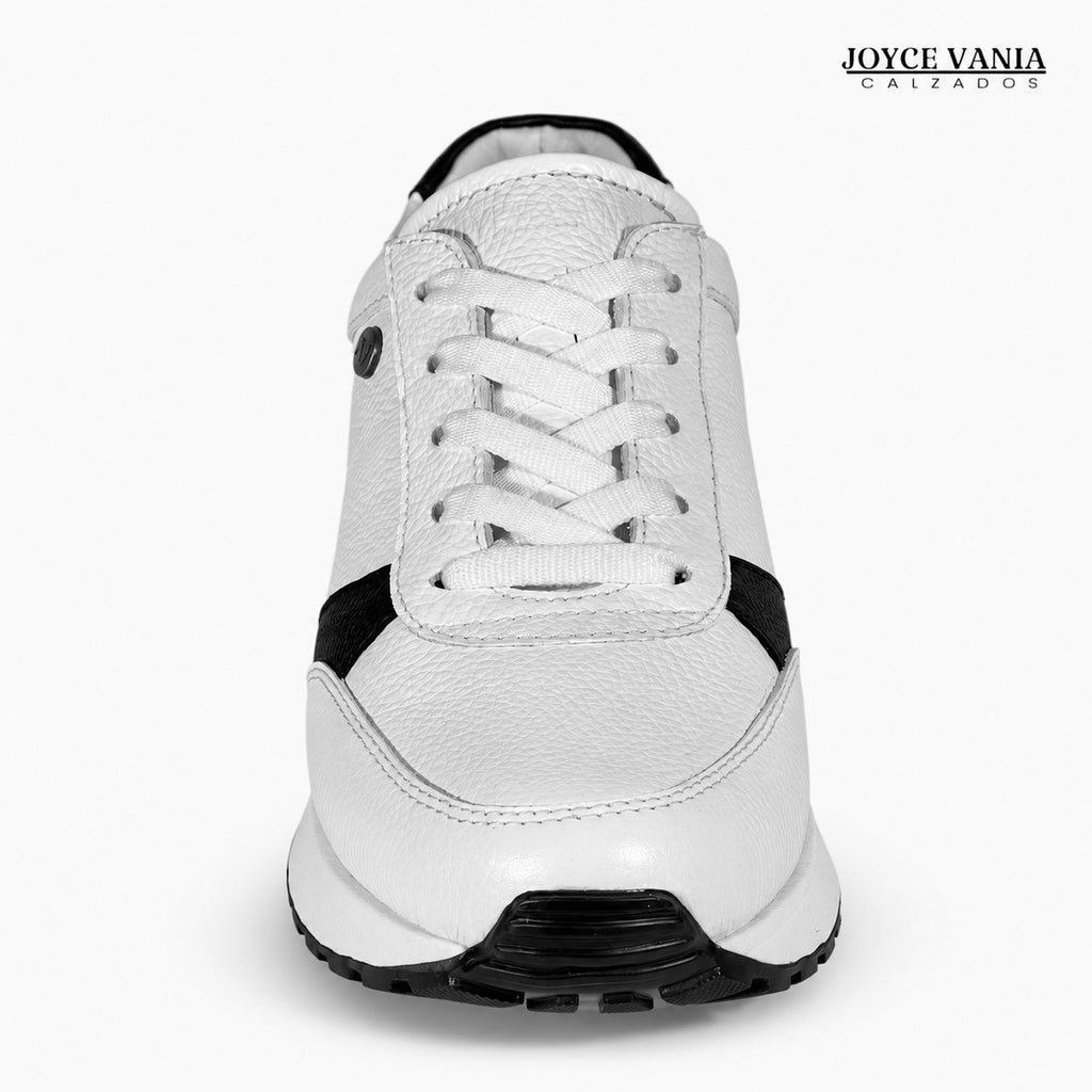 Zapatillas Urbanas de Cuero Mujer Aurora blanco