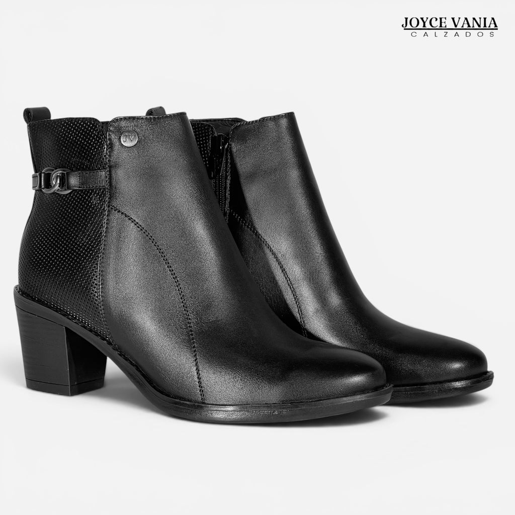 Botín de Cuero para Mujer Anahi negro