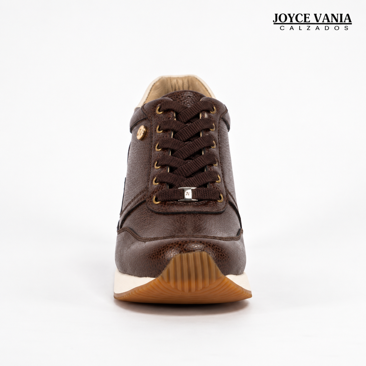 Zapatillas Urbanas Mujer de Cuero Conny Marron