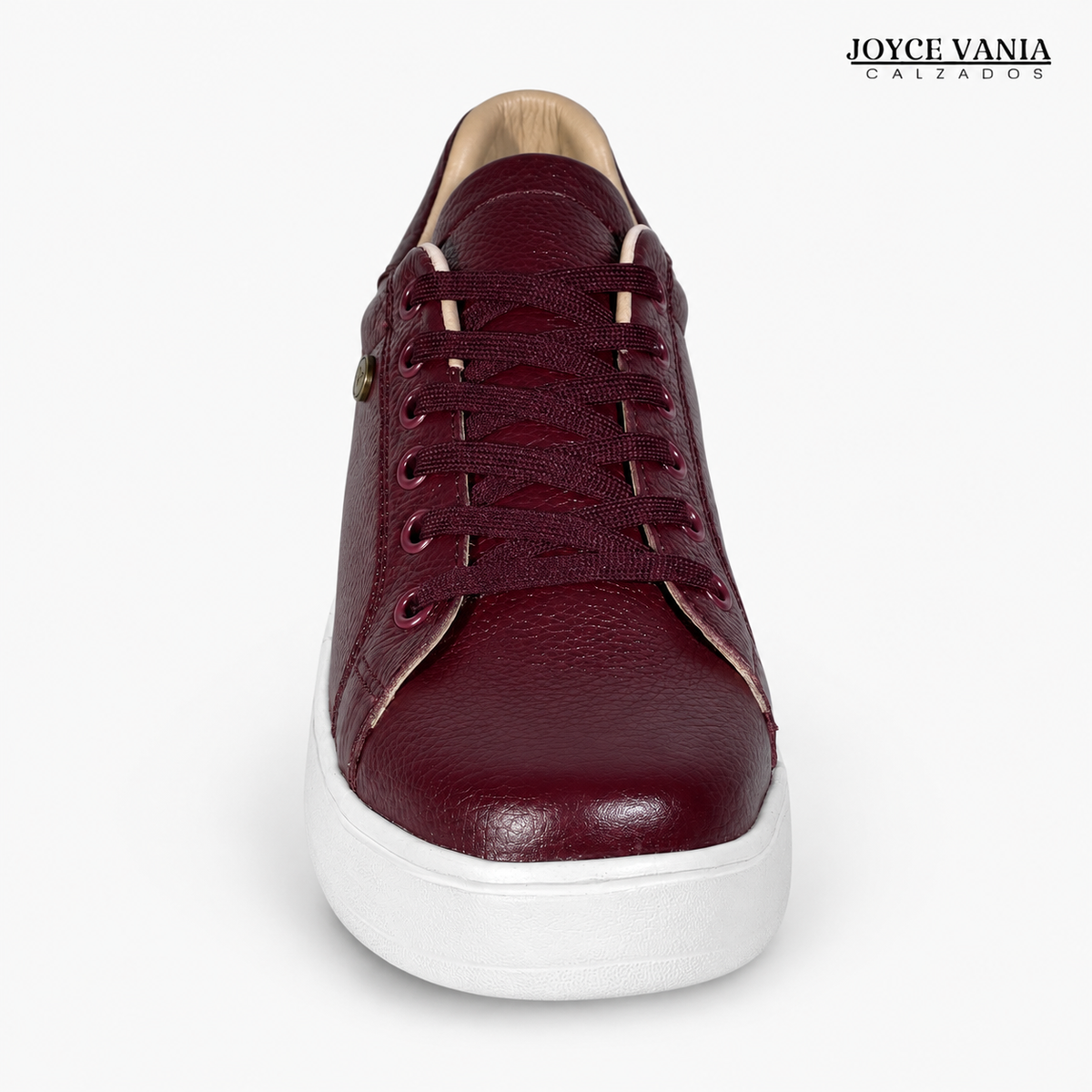 Zapatillas Urbanas de Cuero Mujer Senda vino borgoña