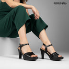 Sandalias de Cuero Mujer Maricel Negro