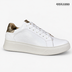Zapatillas Urbanas Mujer de Cuero Bruna Blanco