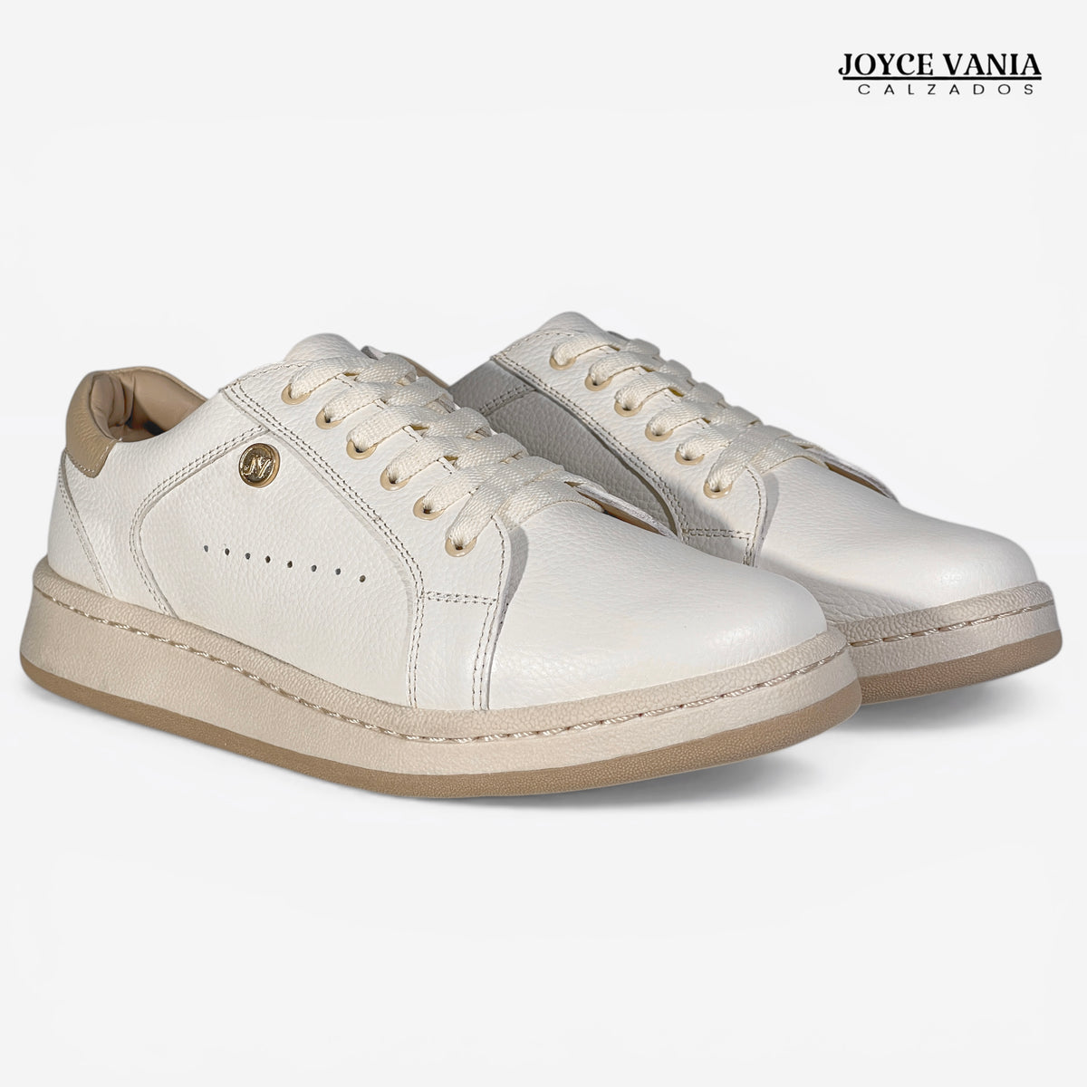 Zapatillas Urbanas de Cuero Sorella Hueso