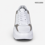 Zapatillas Urbanas de Cuero Mujer Graciela blanco