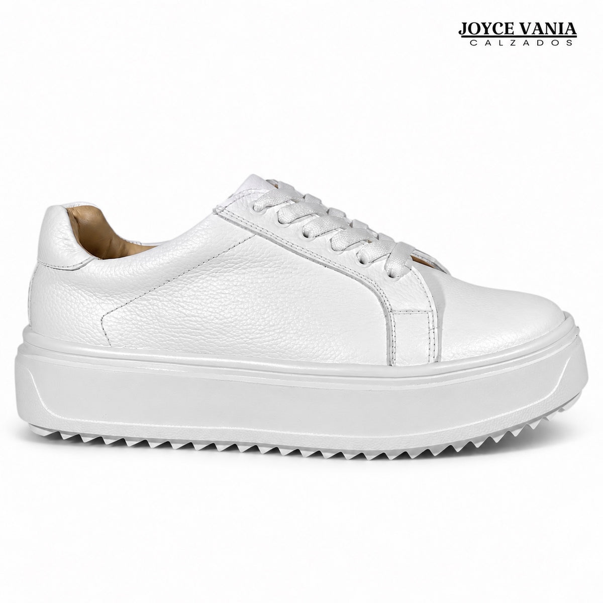 Zapatillas Urbanas Mujer de Cuero Samira Blanco
