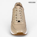 Zapatillas Urbanas Mujer de Cuero Lyra Nude