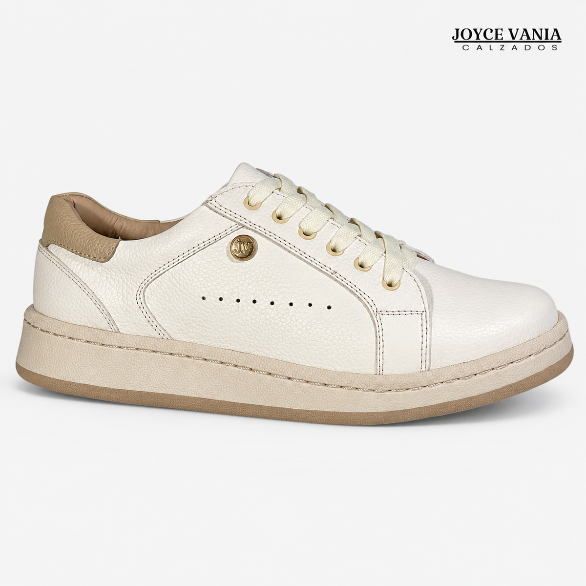 Zapatillas Urbanas de Cuero Sorella Hueso