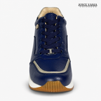 Zapatillas Urbanas de Cuero Mujer Oasis azul