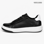 Zapatillas Urbanas de Cuero Mujer Mabel negro
