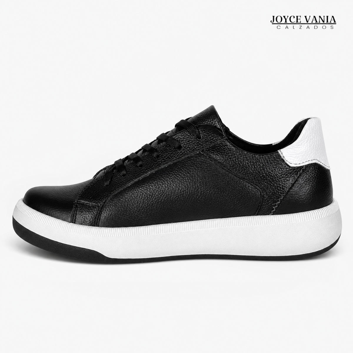 Zapatillas Urbanas de Cuero Mujer Mabel negro
