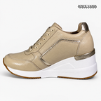 Zapatillas Urbanas Mujer de Cuero Lyra Nude