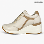 Zapatillas Urbanas de Cuero Mujer Siena beige