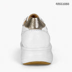 Zapatillas Urbanas de Cuero Mujer Mireyda blanco DOS