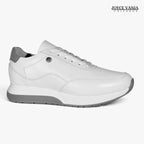 Zapatillas Urbanas de Cuero Mujer Aura blanco