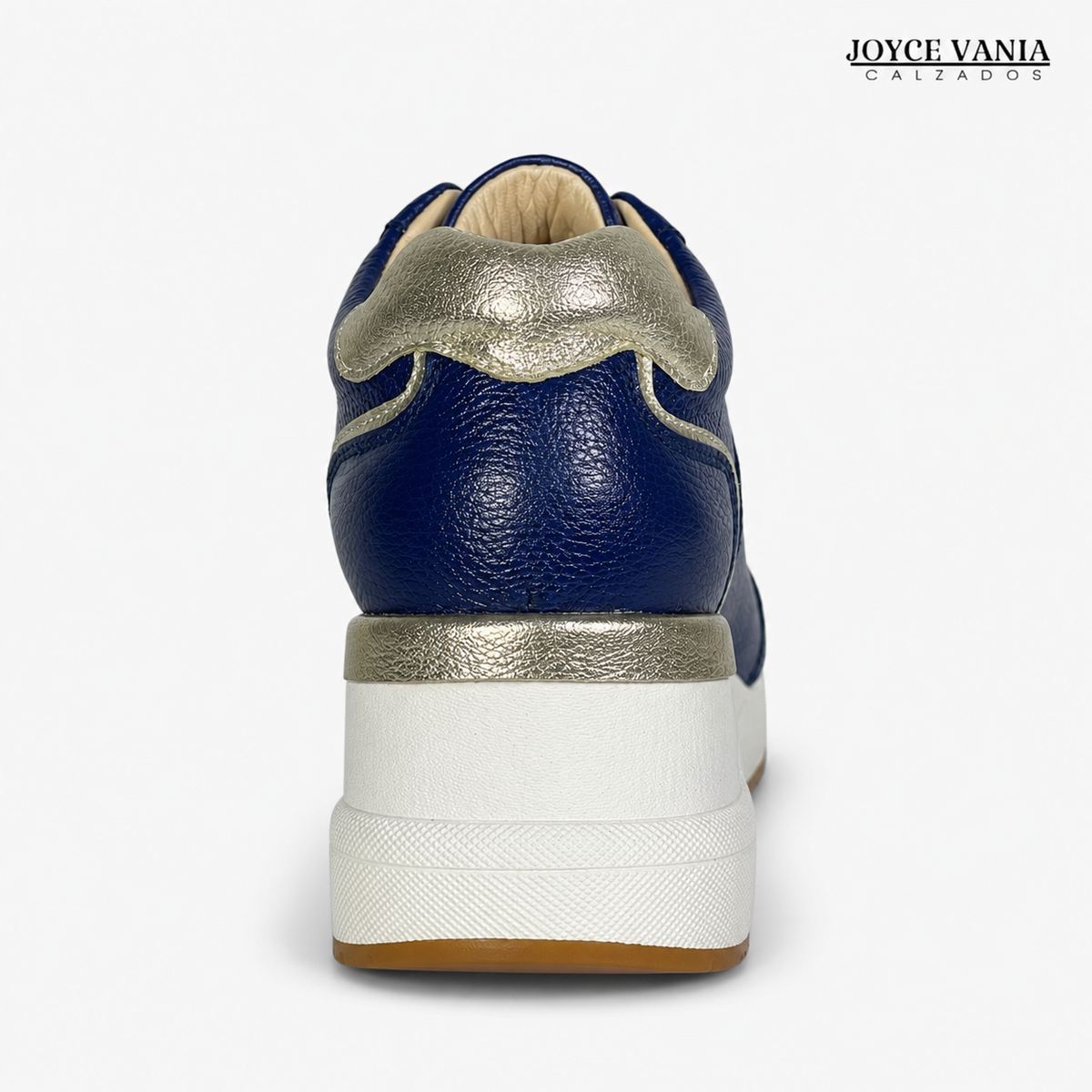 Zapatillas Urbanas de Cuero Mujer Oasis azul