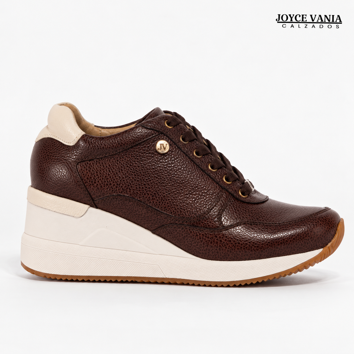 Zapatillas Urbanas Mujer de Cuero Conny Marron