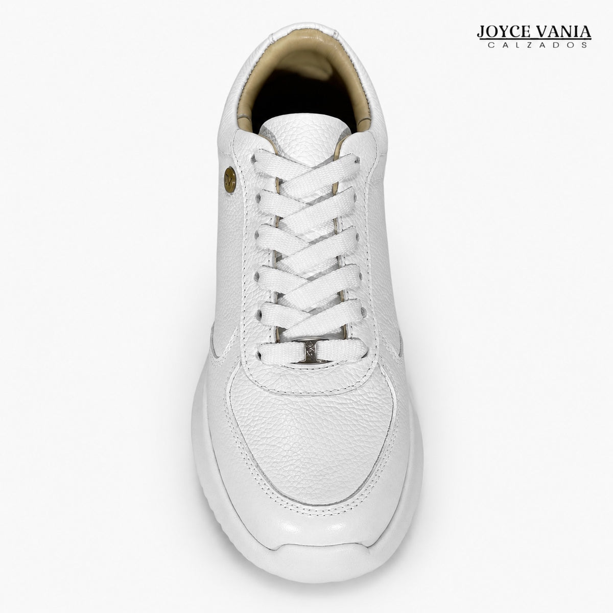 Zapatillas Urbanas de Cuero Mujer Mayra blanco