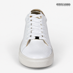 Zapatillas Urbanas Mujer de Cuero Bruna Blanco