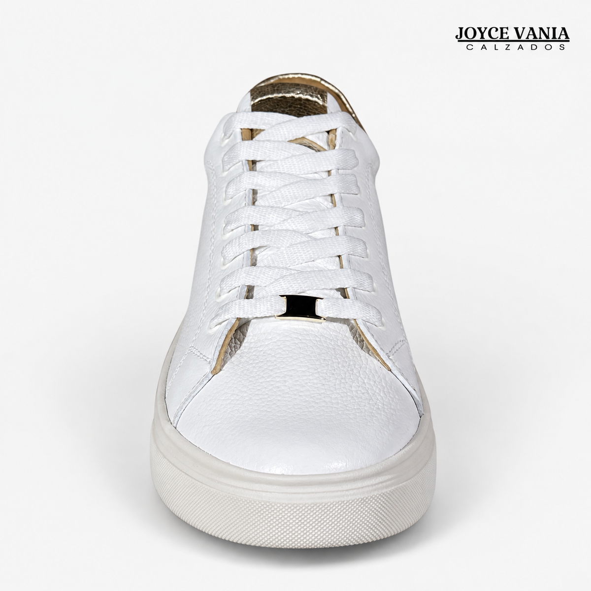 Zapatillas Urbanas Mujer de Cuero Bruna Blanco