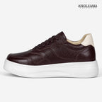 Zapatillas Urbanas de Cuero Mujer Nova marrón