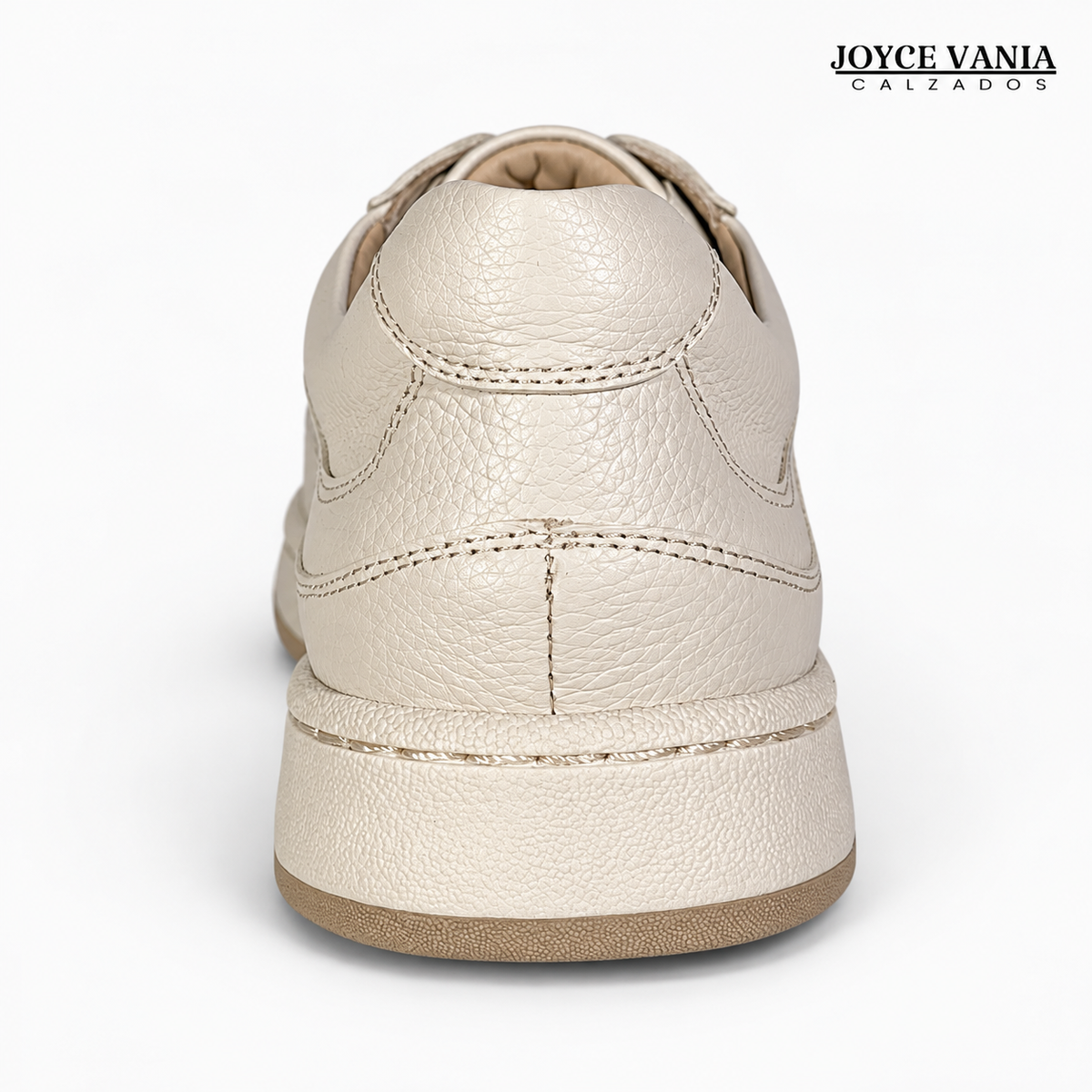 Zapatillas Urbanas de Cuero Mujer Jimena hueso