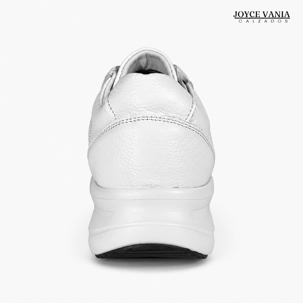 Zapatillas Urbanas de Cuero Mujer Ibeth plata