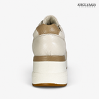 Zapatillas Urbanas de Cuero Mujer Siena beige