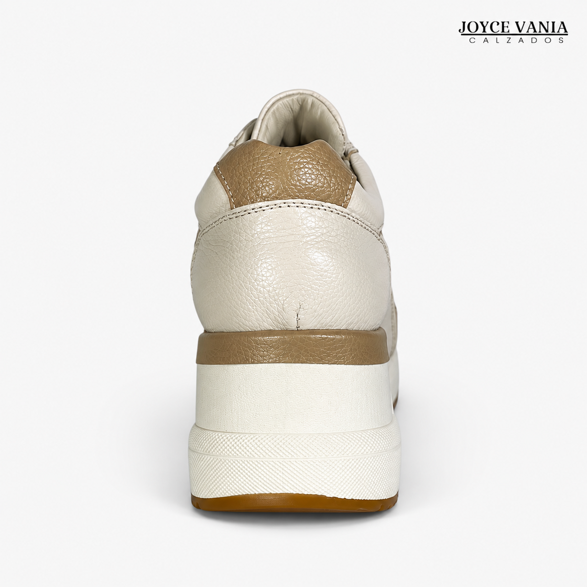Zapatillas Urbanas de Cuero Mujer Siena beige