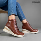 Botines de Cuero Mujer Kathy Tostado