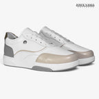 Zapatillas Urbanas de Cuero Mujer Esencia blanco