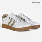 Zapatillas Urbanas de Cuero Mujer Ivonne Blanco