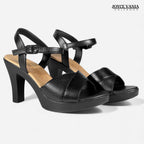 Sandalias de Cuero Mujer Maricel Negro