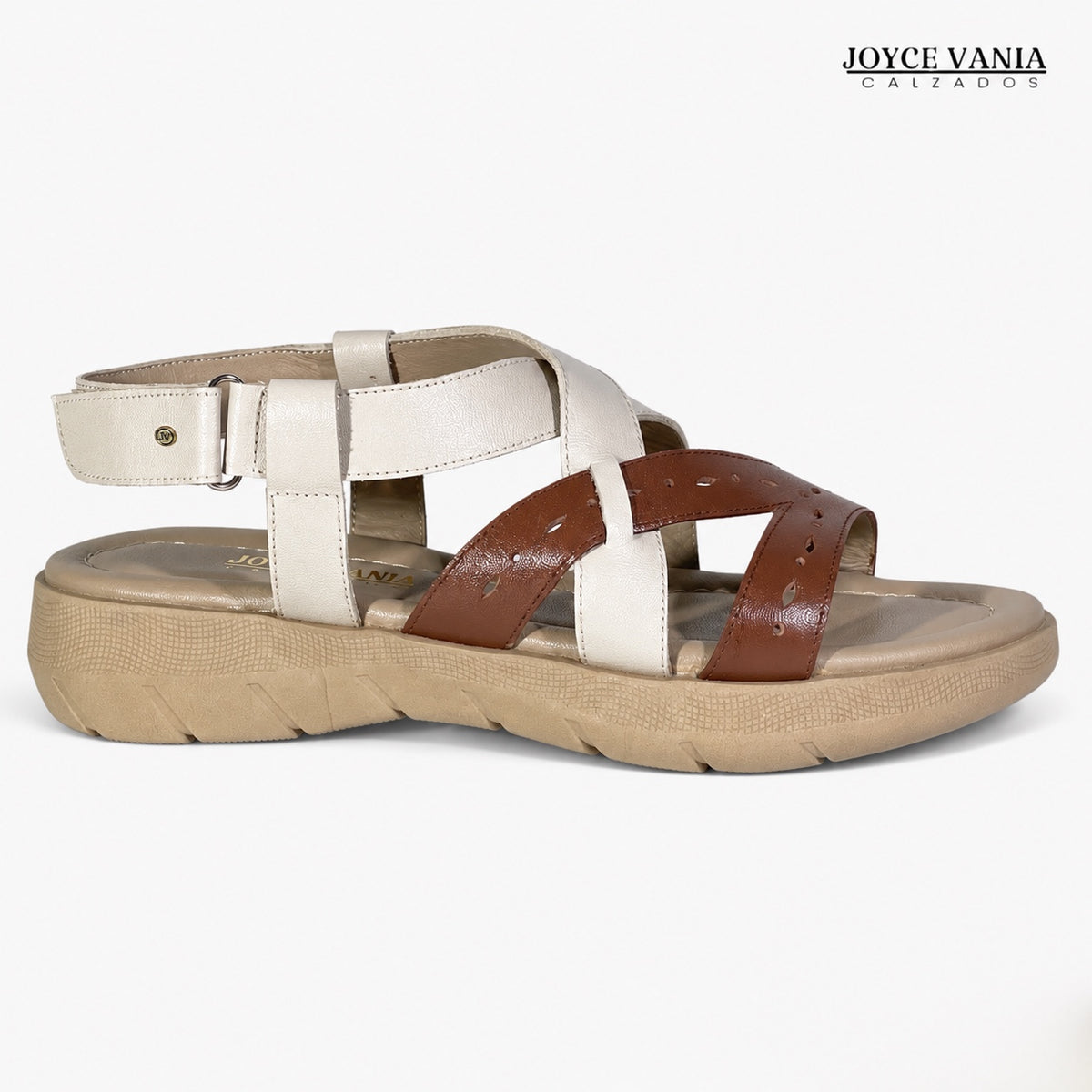 Sandalias de Cuero Mujer Solsticio marrón