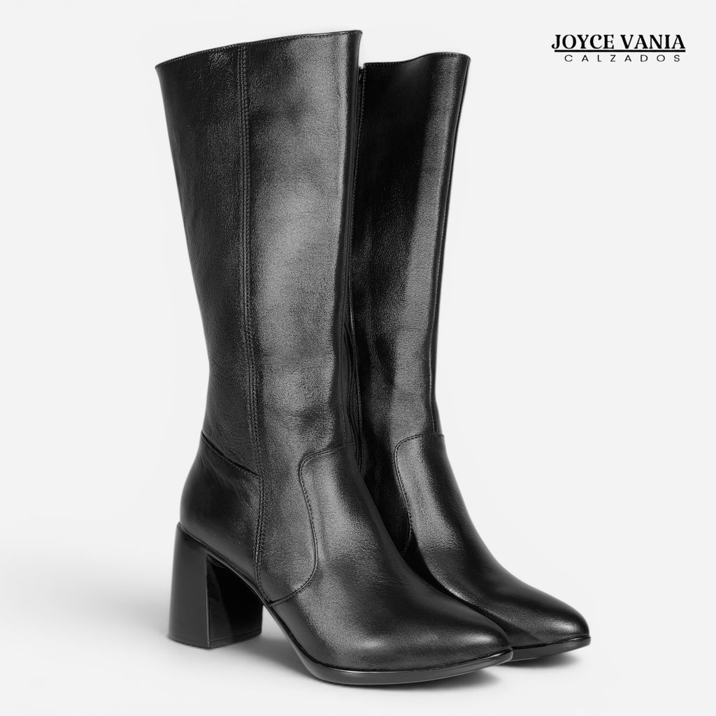 Botas de Cuero Mujer Natalia Negro